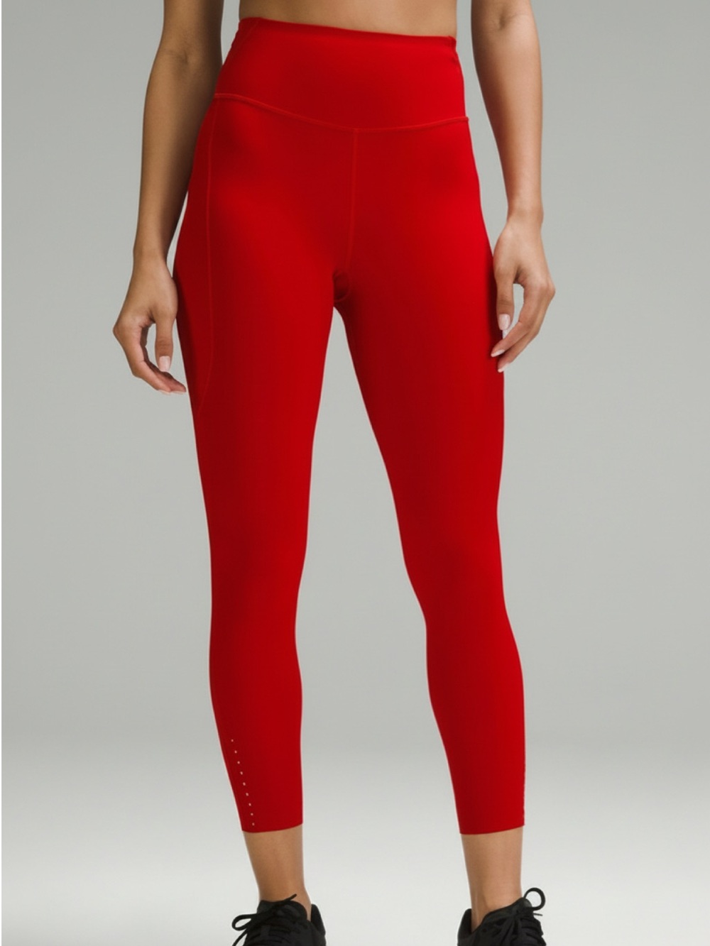 Lululemon Plus Red Active Leggings • Like New • 20" waist, 28" inseam, 13" rise